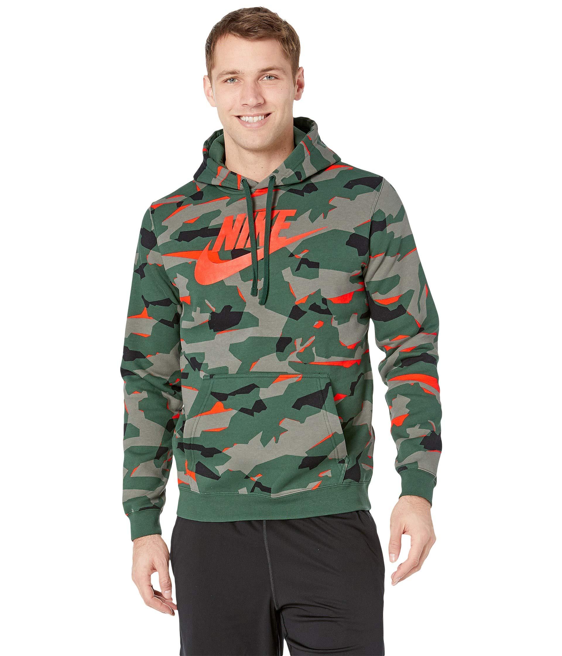 nike orange camo hoodie