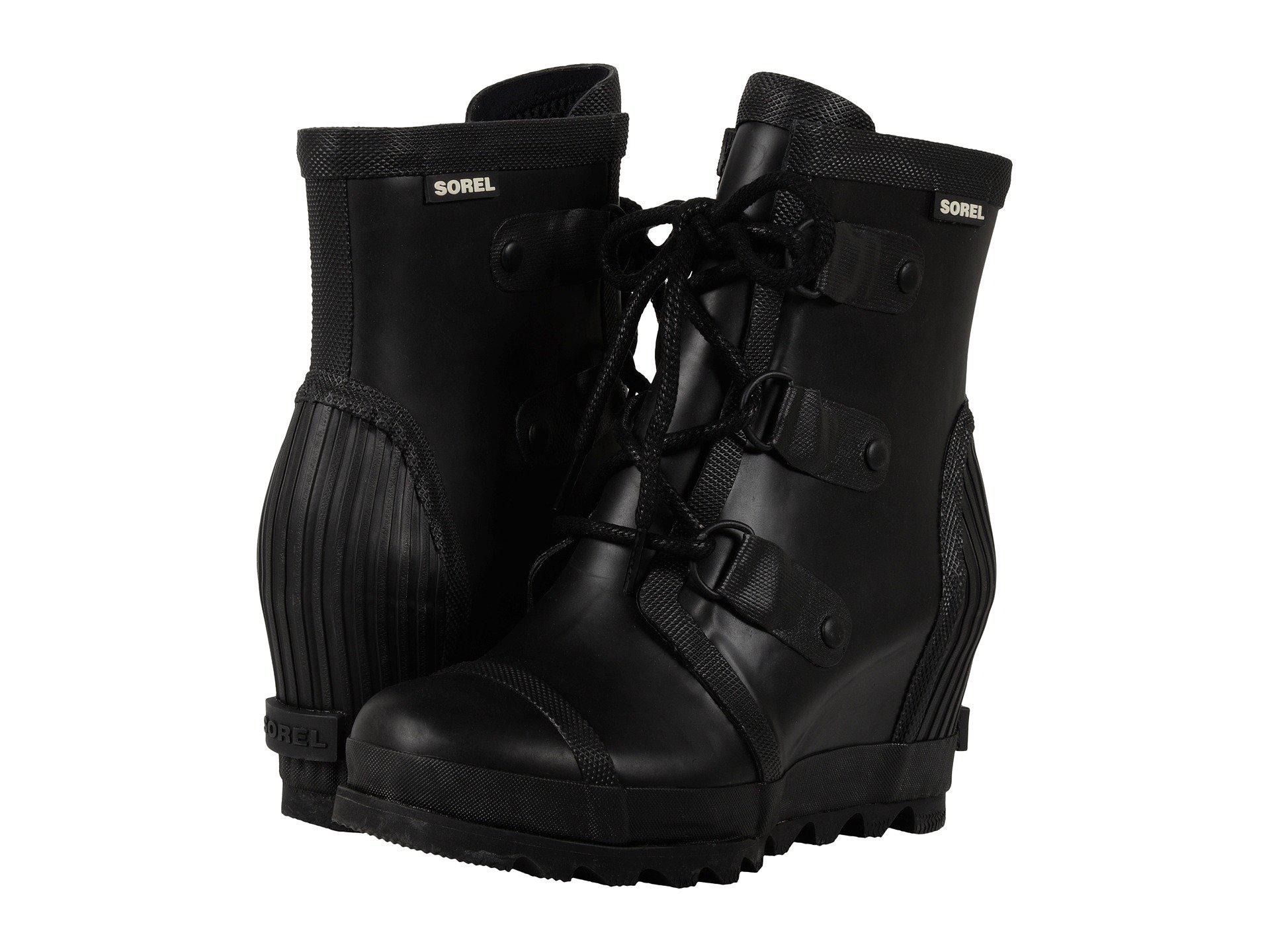 sorel joan rain wedge boots