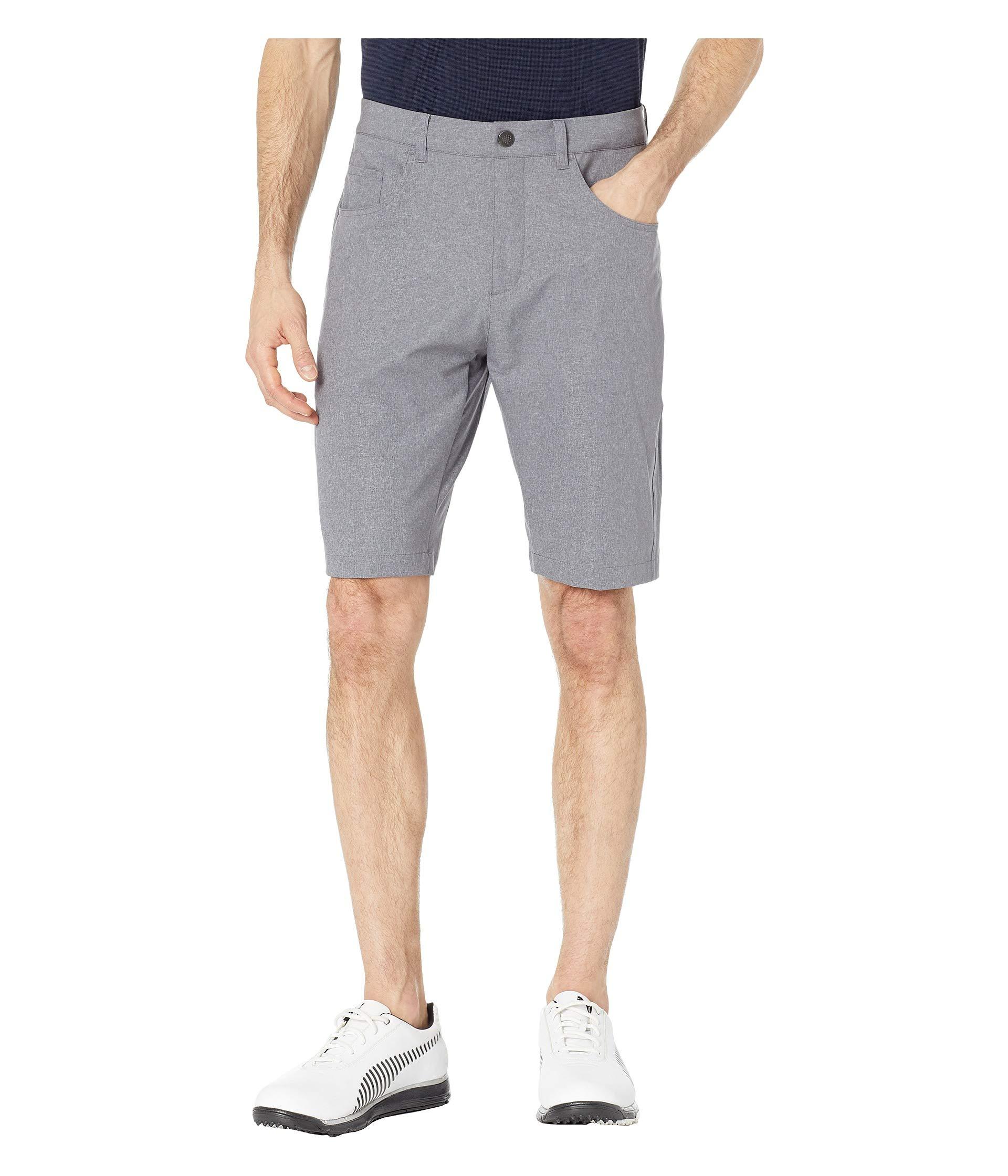 grey puma shorts