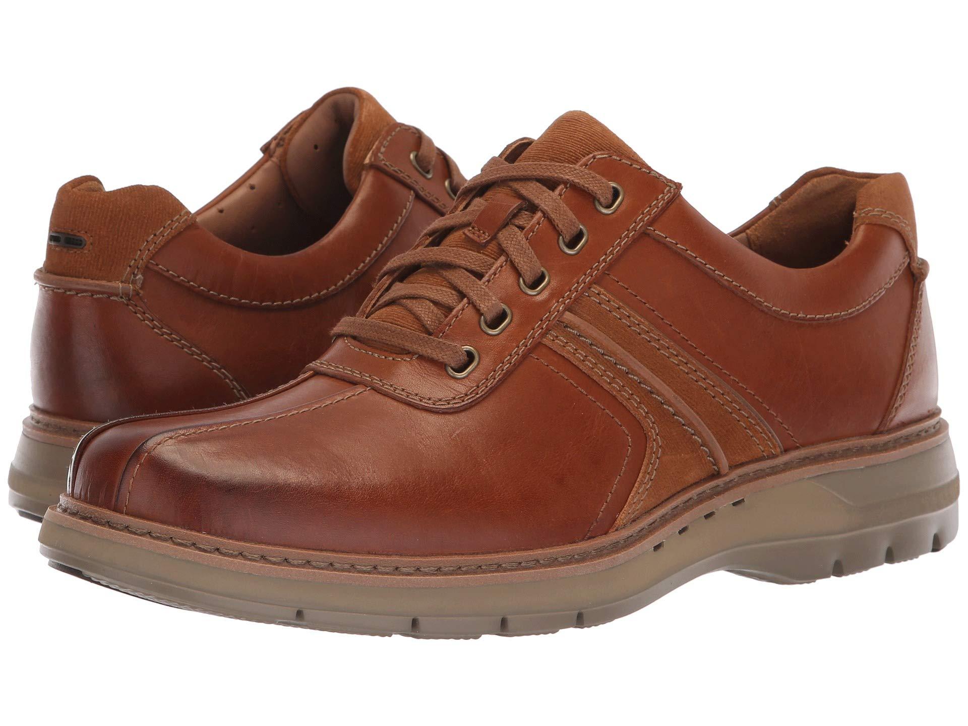Clarks Leather Un Ramble Go in Dark Tan Leather (Brown) for Men - Save ...