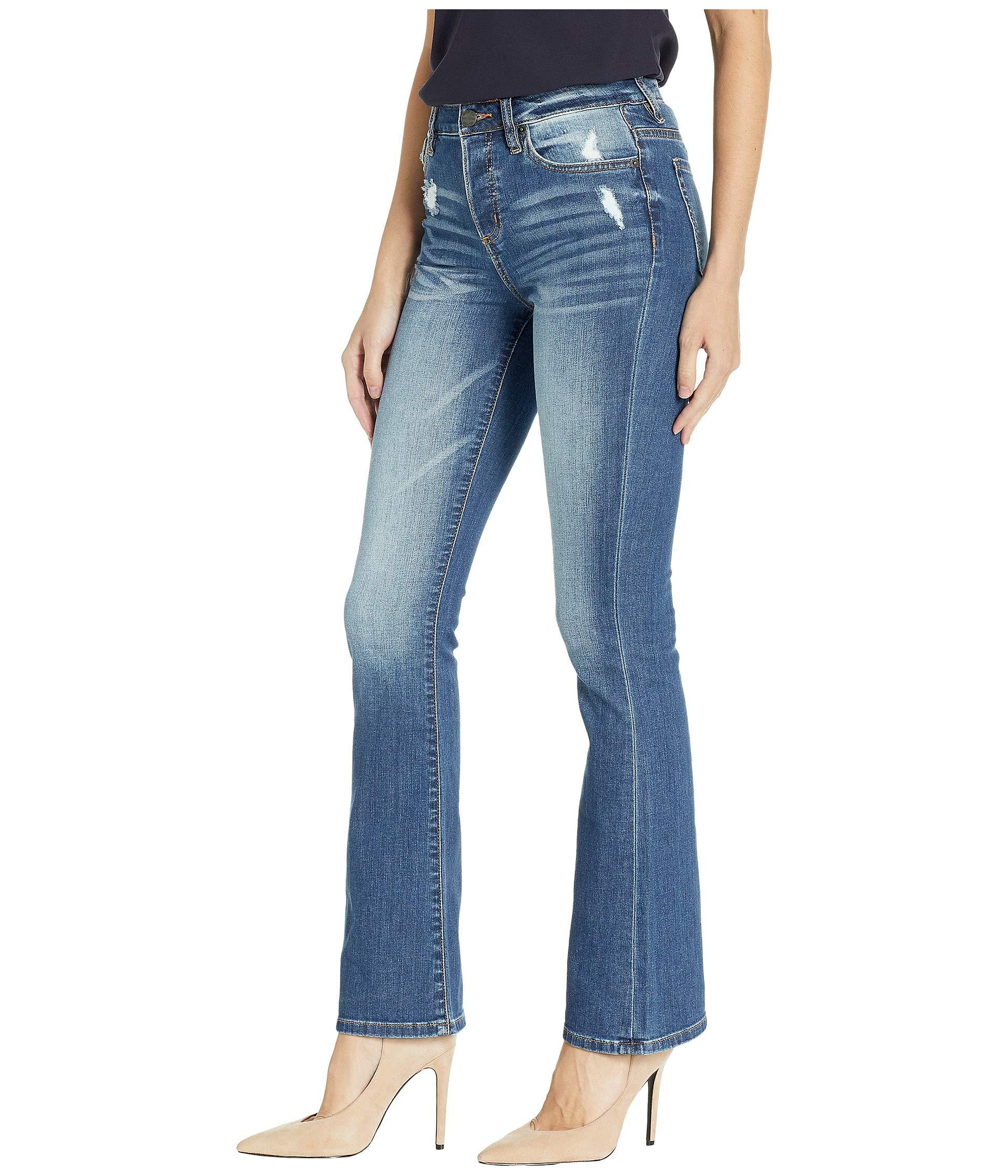 Miss Me Five-pocket High-rise Bootcut Jeans In Denim Blue - Lyst