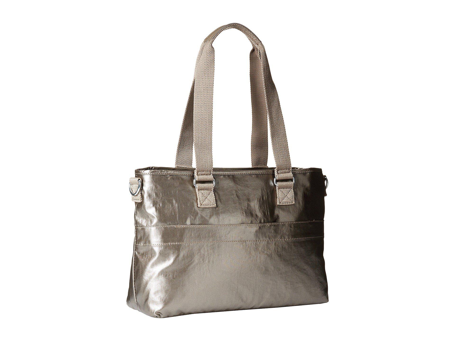 Lyst Kipling Angela Medium Shoulder Bag Metallic Pewter View Fullscreen