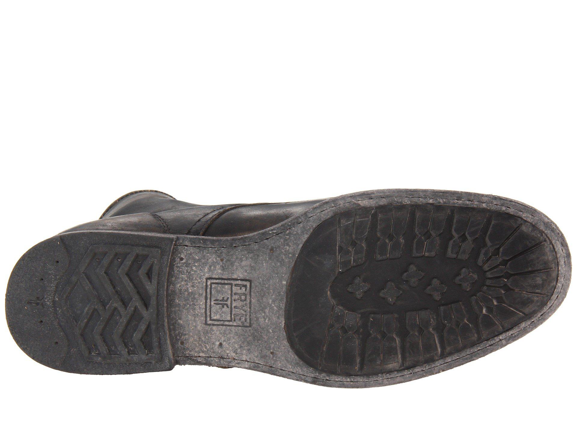 frye tyler lace up black