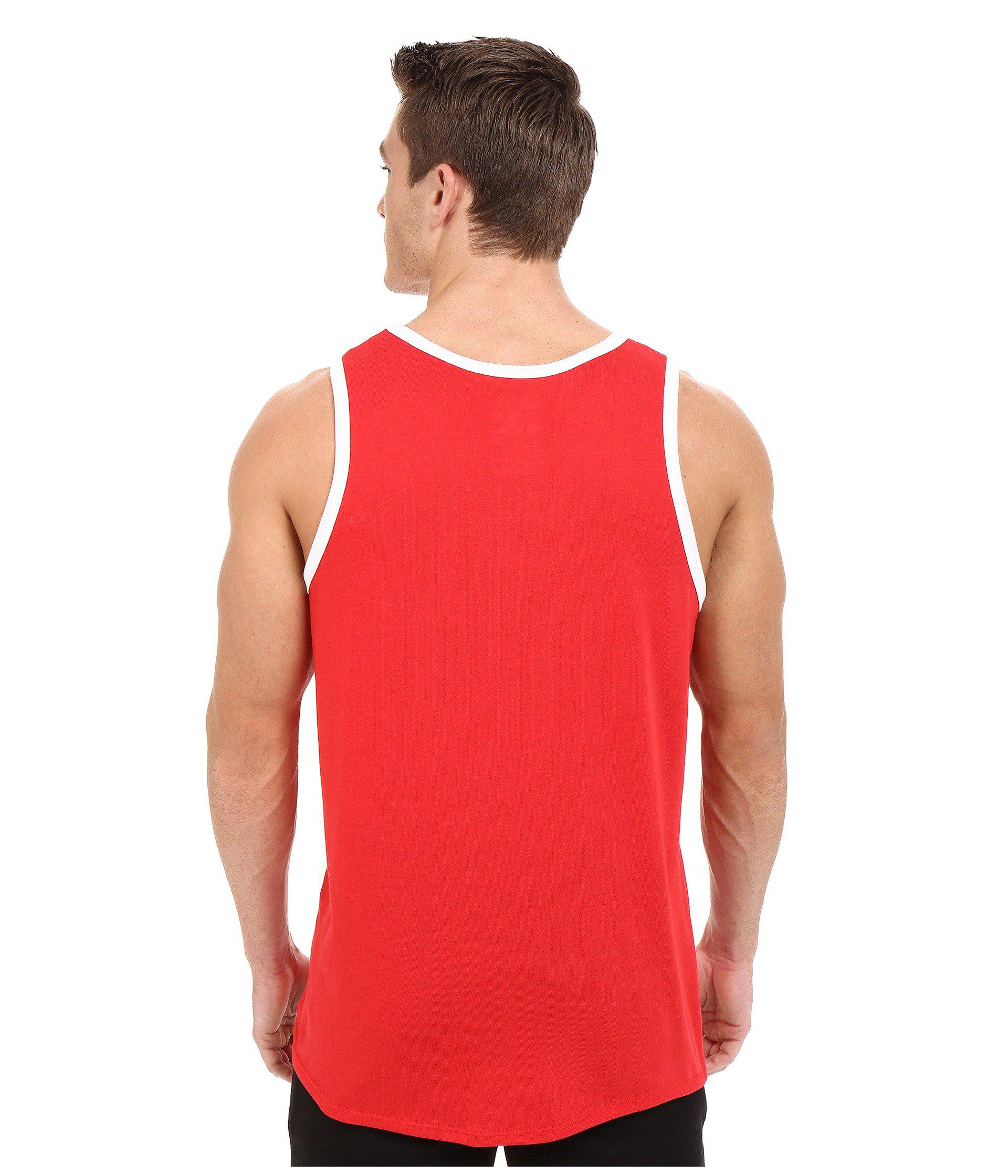 nike red tank top mens