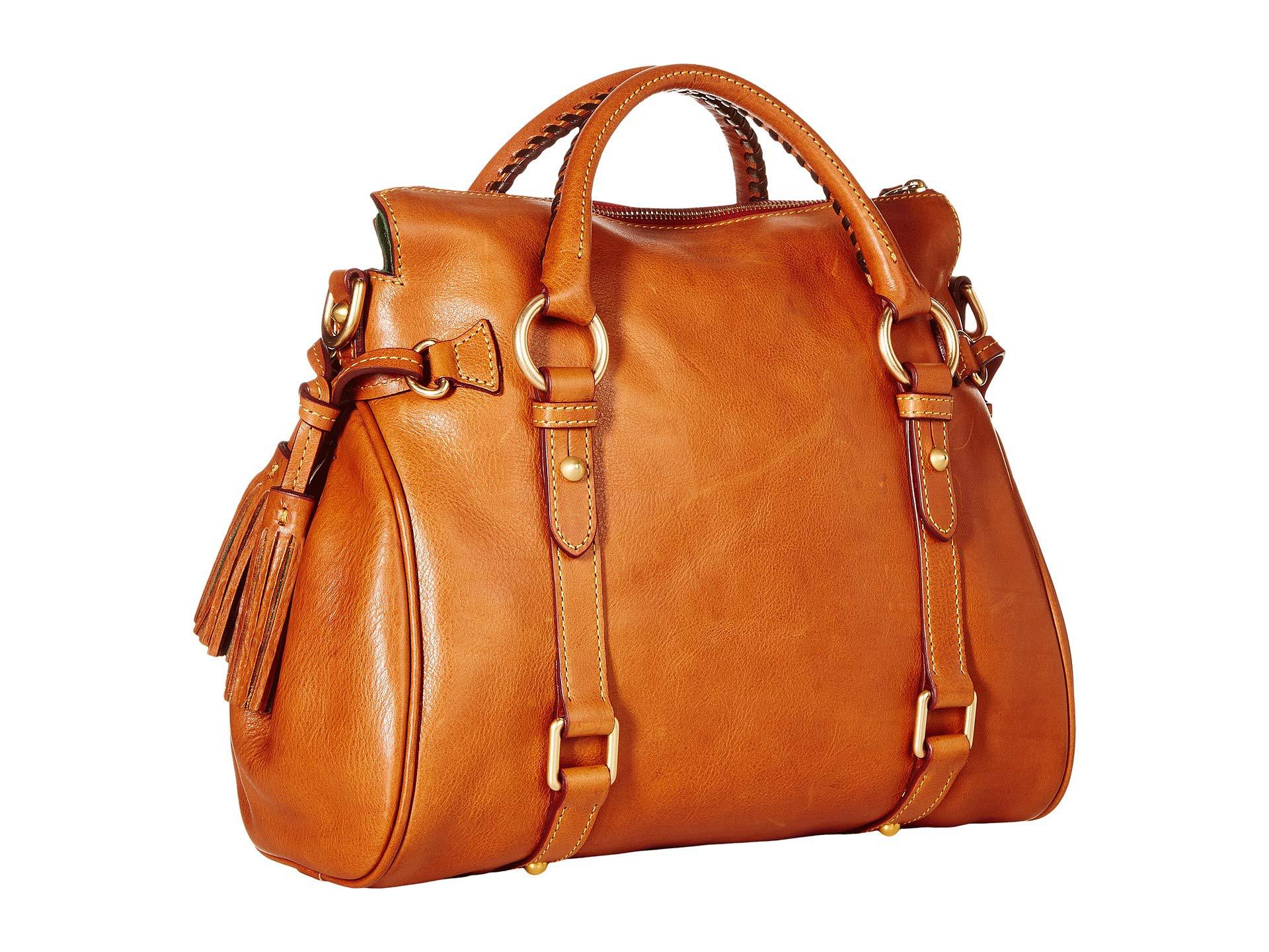 Dooney & Bourke Florentine Small Satchel (chestnut/self Trim) Handbags