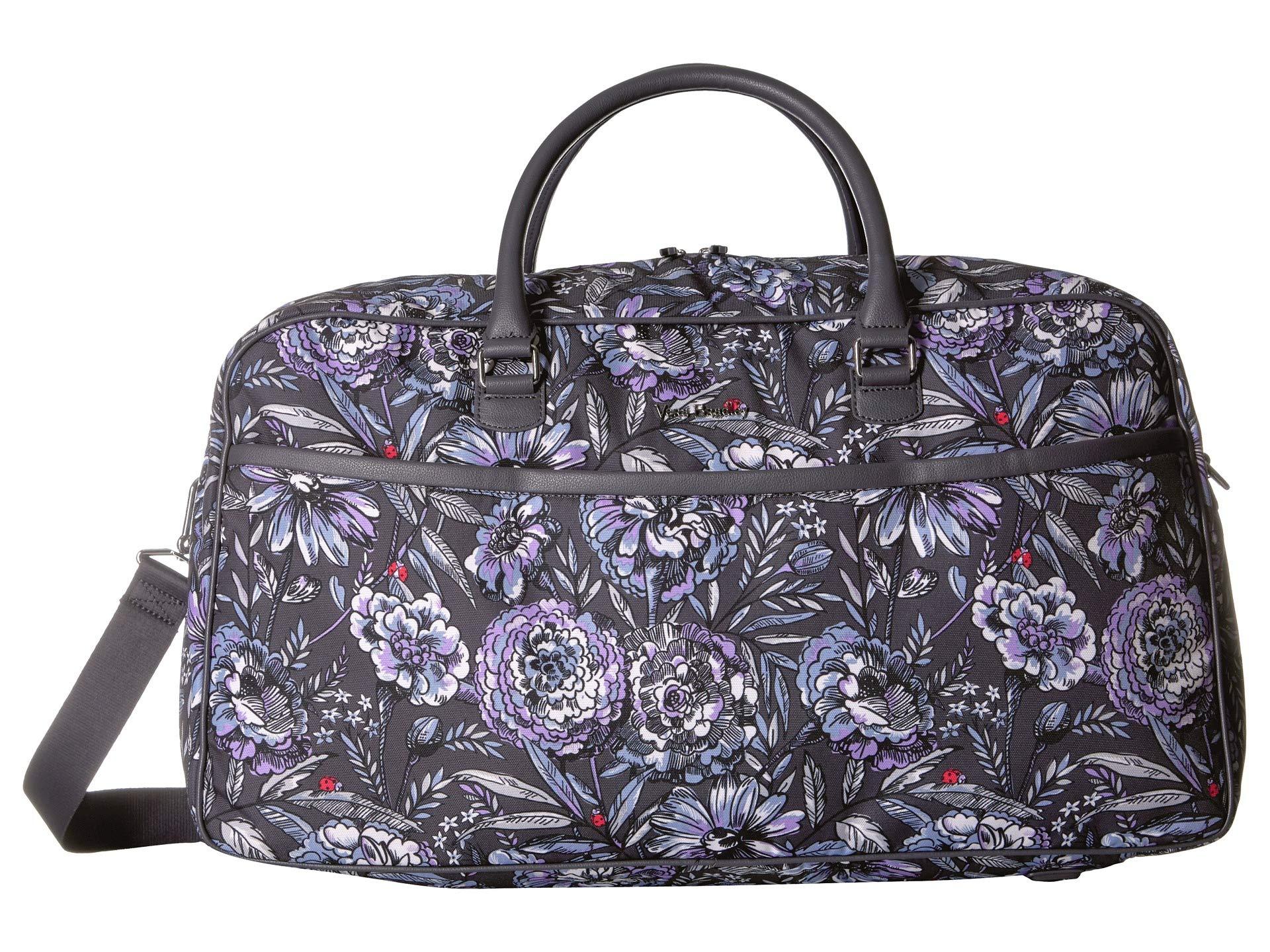 purple vera bradley duffel bag