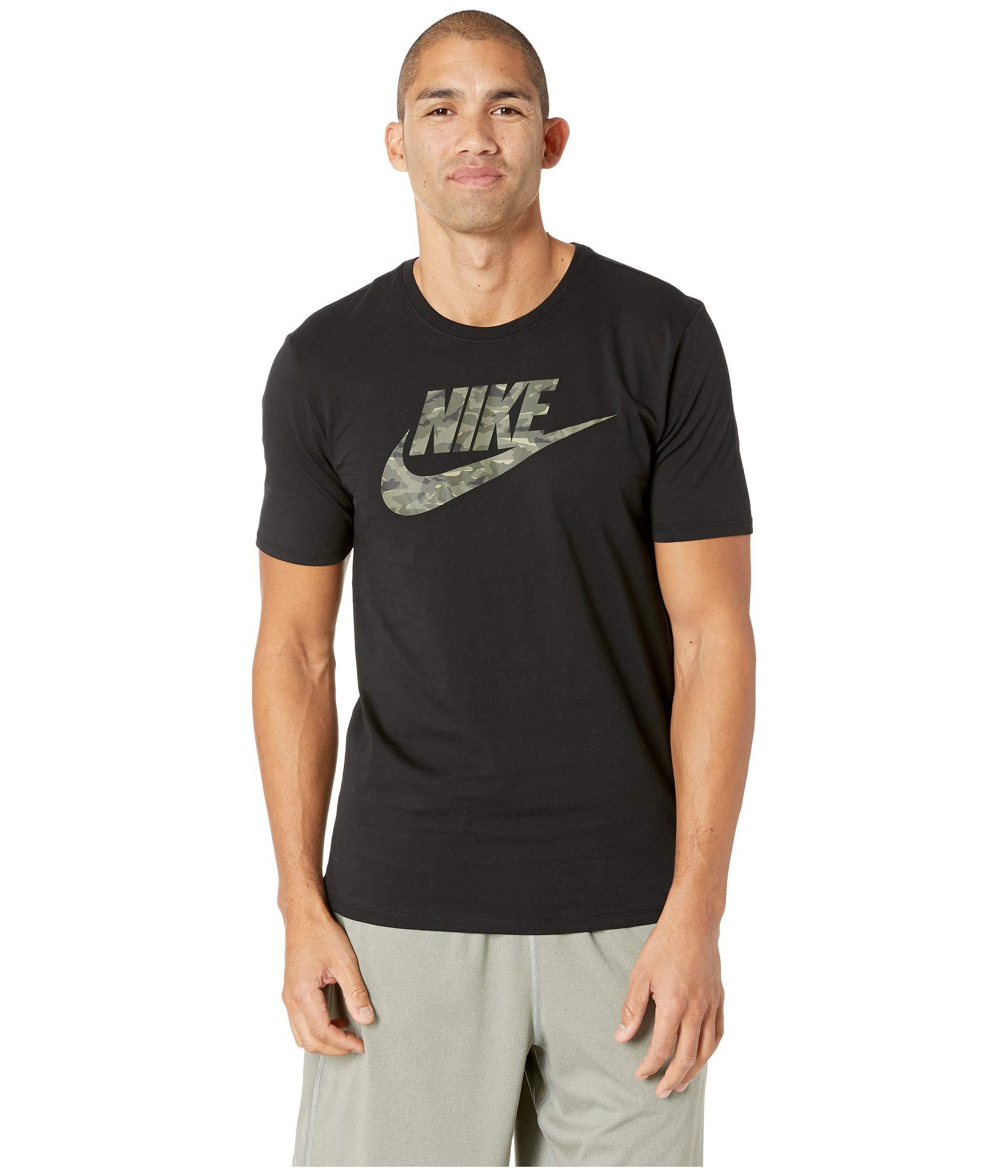 nike t shirts men black