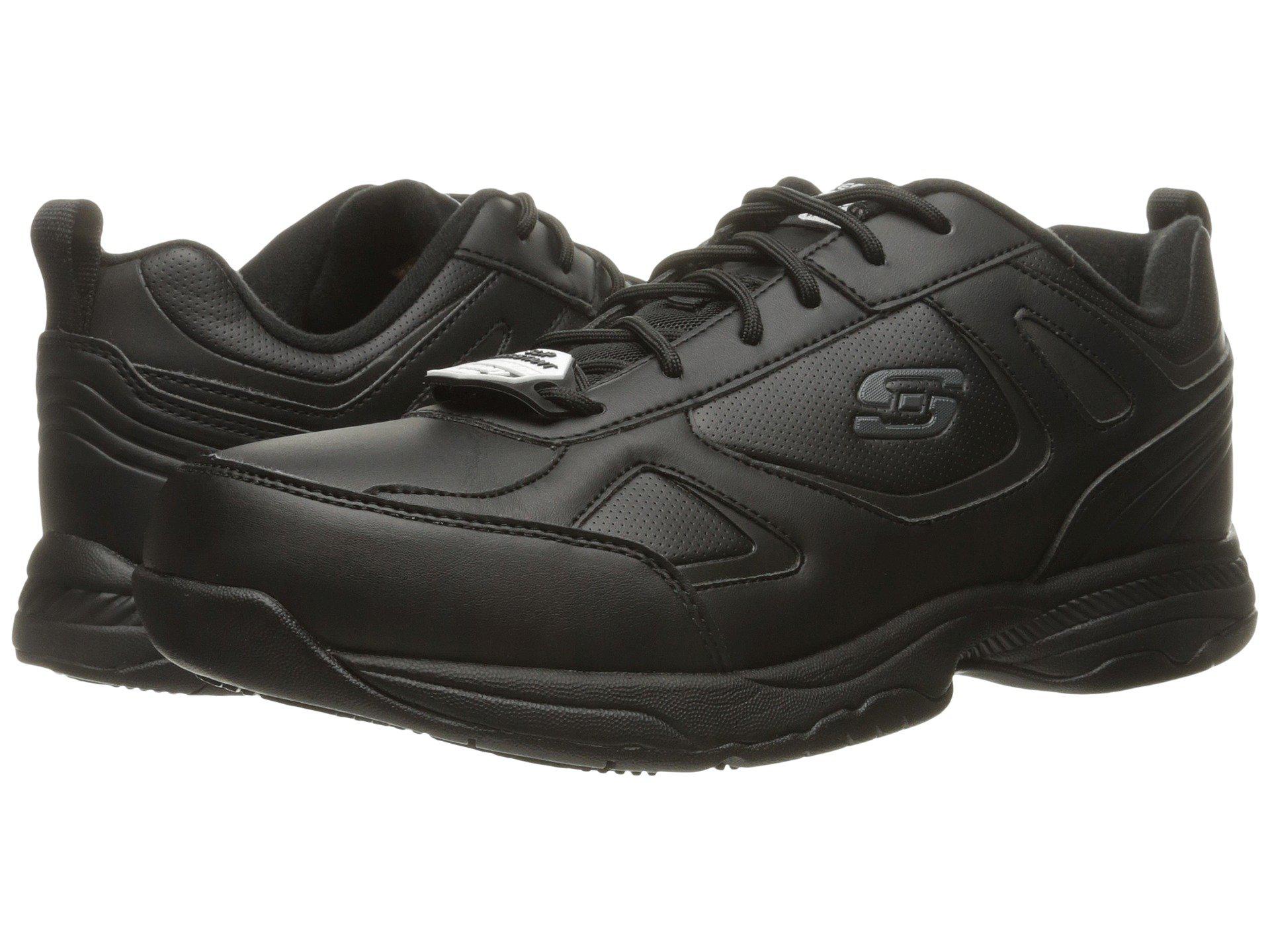 Lyst - Skechers Work Dighton (black Synthetic/leather) Men's Shoes in ...