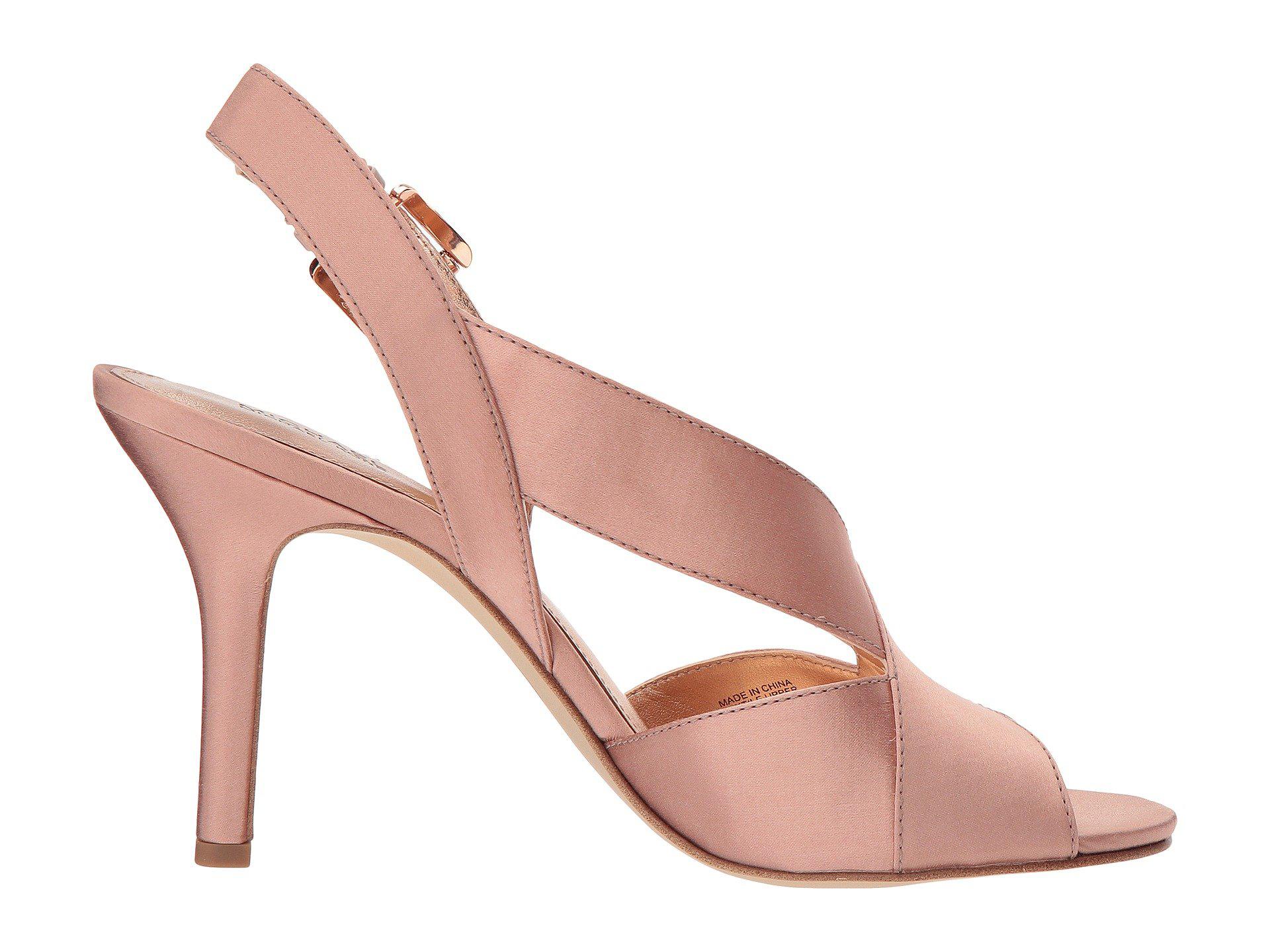 MICHAEL Michael Kors Suede Becky Sandal (soft Pink Satin) Dress Sandals - Lyst