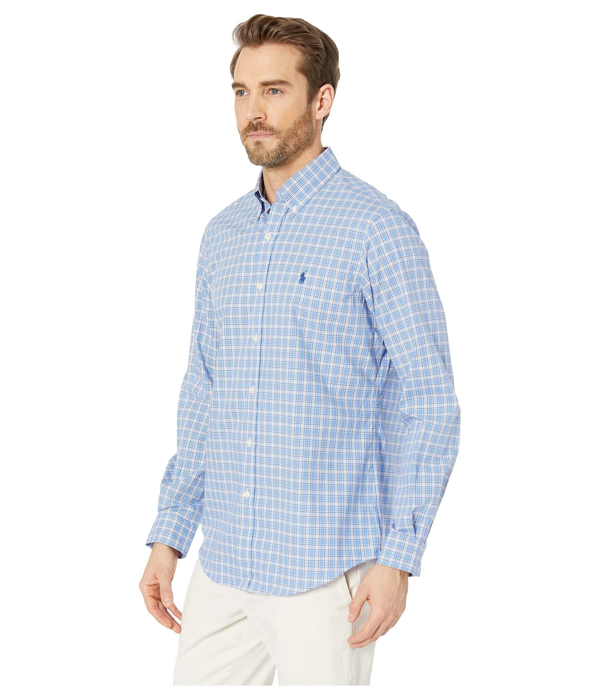 polo ralph lauren men's classic fit poplin shirt