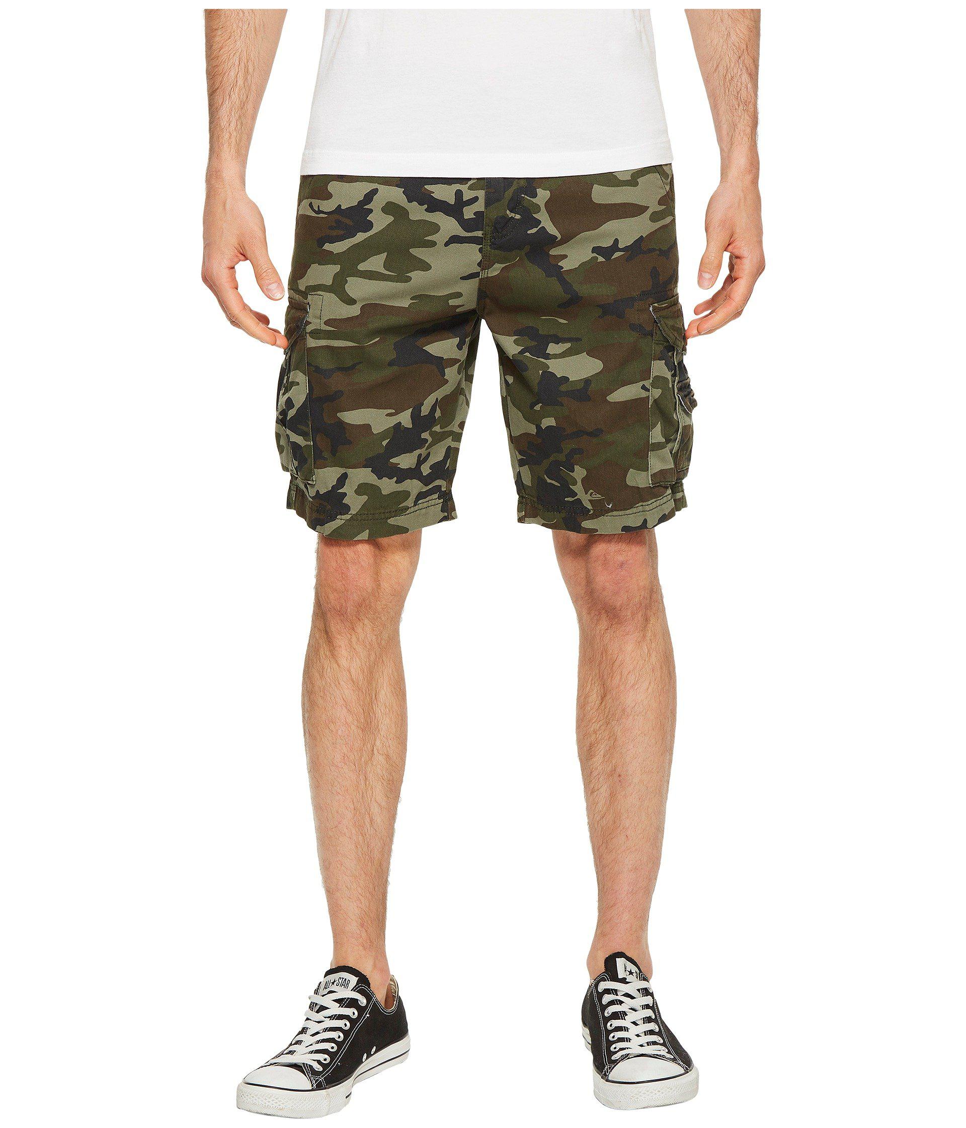 Quiksilver Crucial Battle Cargo Shorts (camo) Men's Shorts in Green for ...
