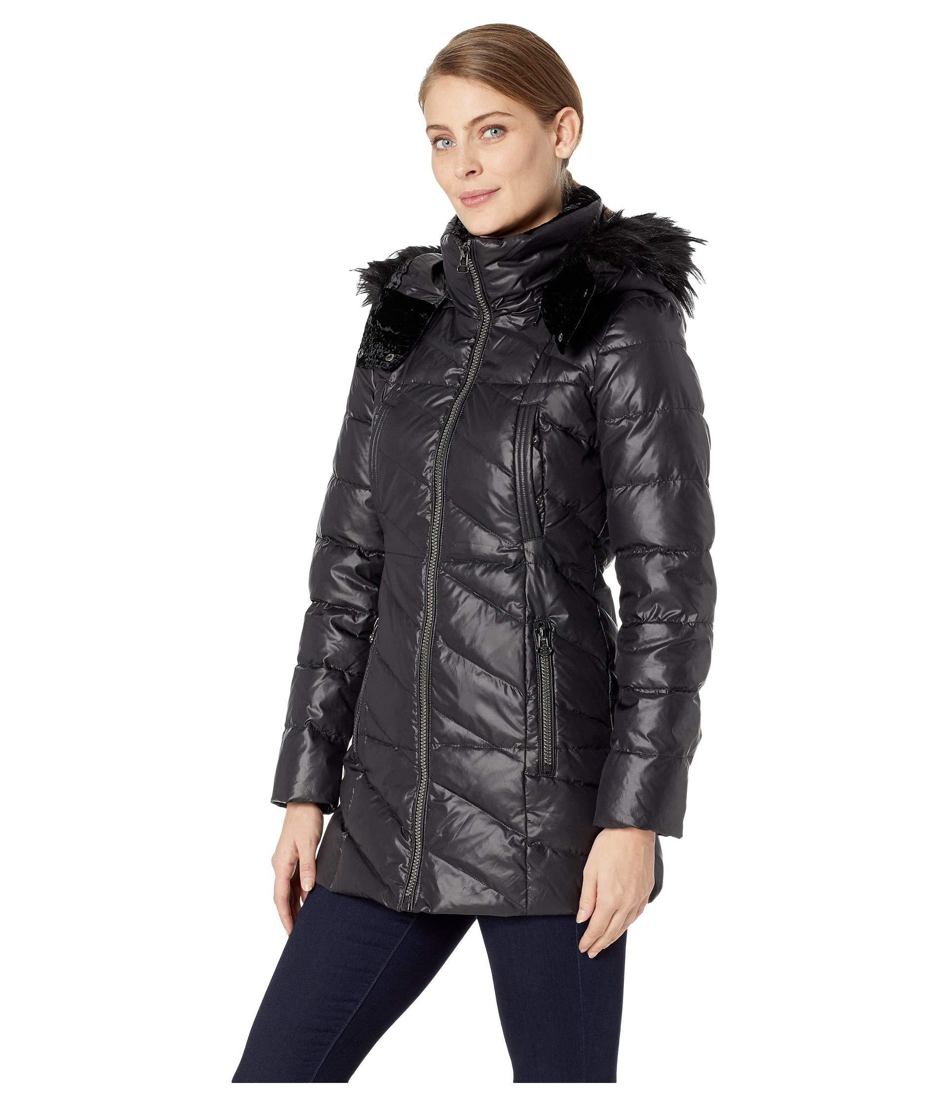 Lyst Marc New York Chelsea Down Filled Velvet Trim Faux