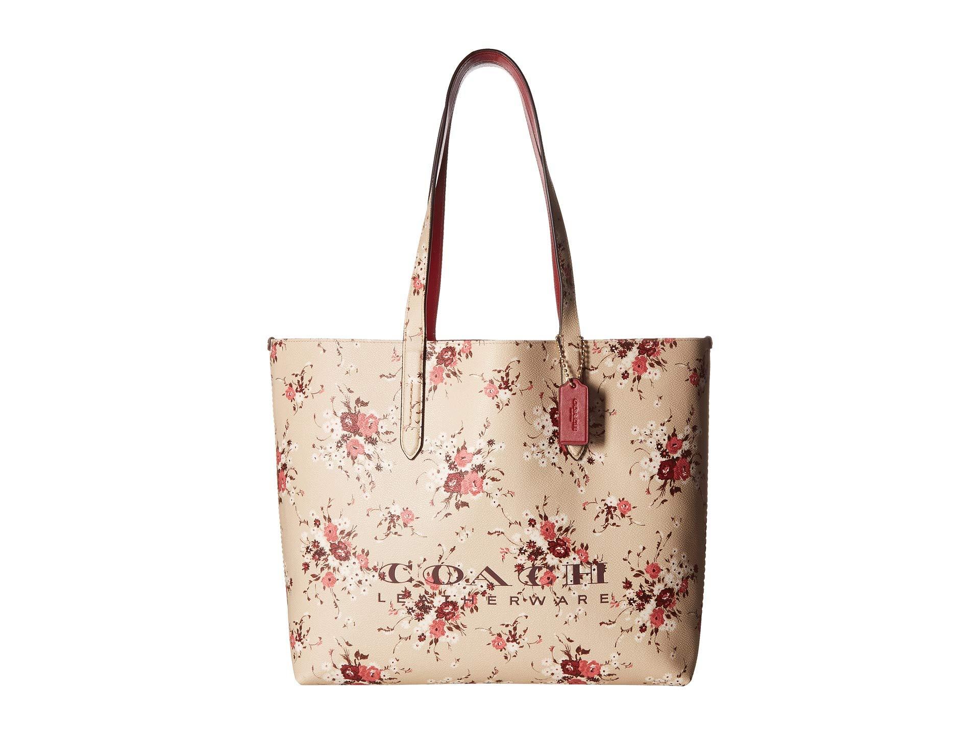 COACH Floral Print Highline Tote (beechwood/gold) Handbags - Lyst