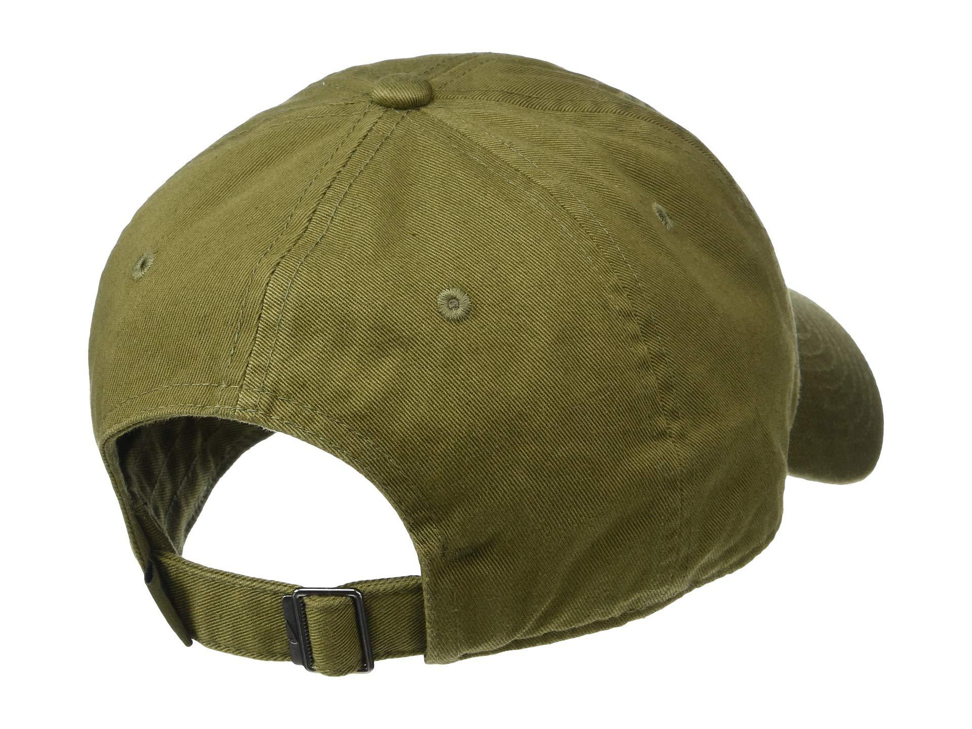 Nike H86 Essential Swoosh Cap (olive Canvas/black) Caps in Green for ...