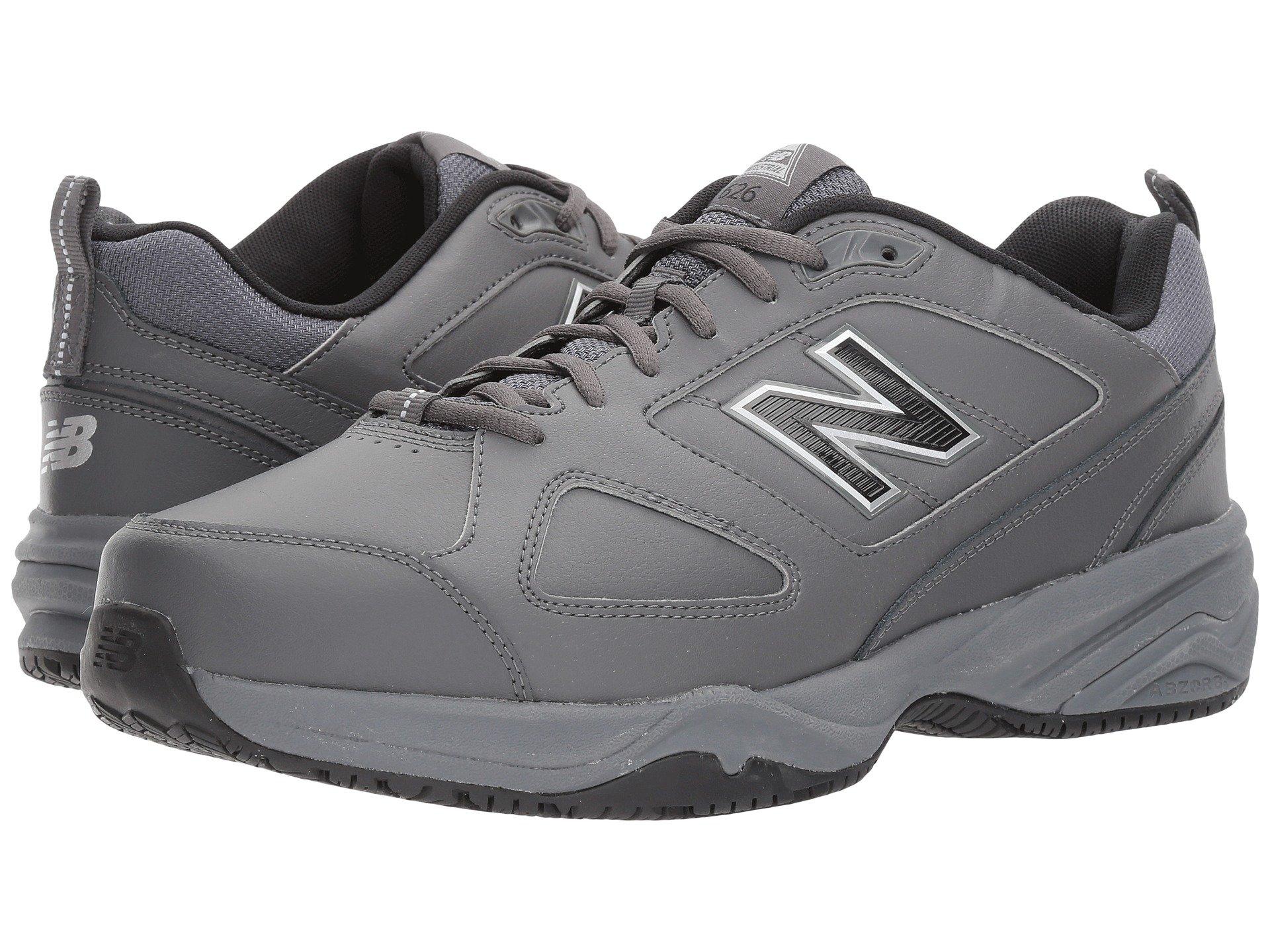 New Balance Leather Mid626k2 Slip Resistant Lace-up Shoes in Grey/Blue ...