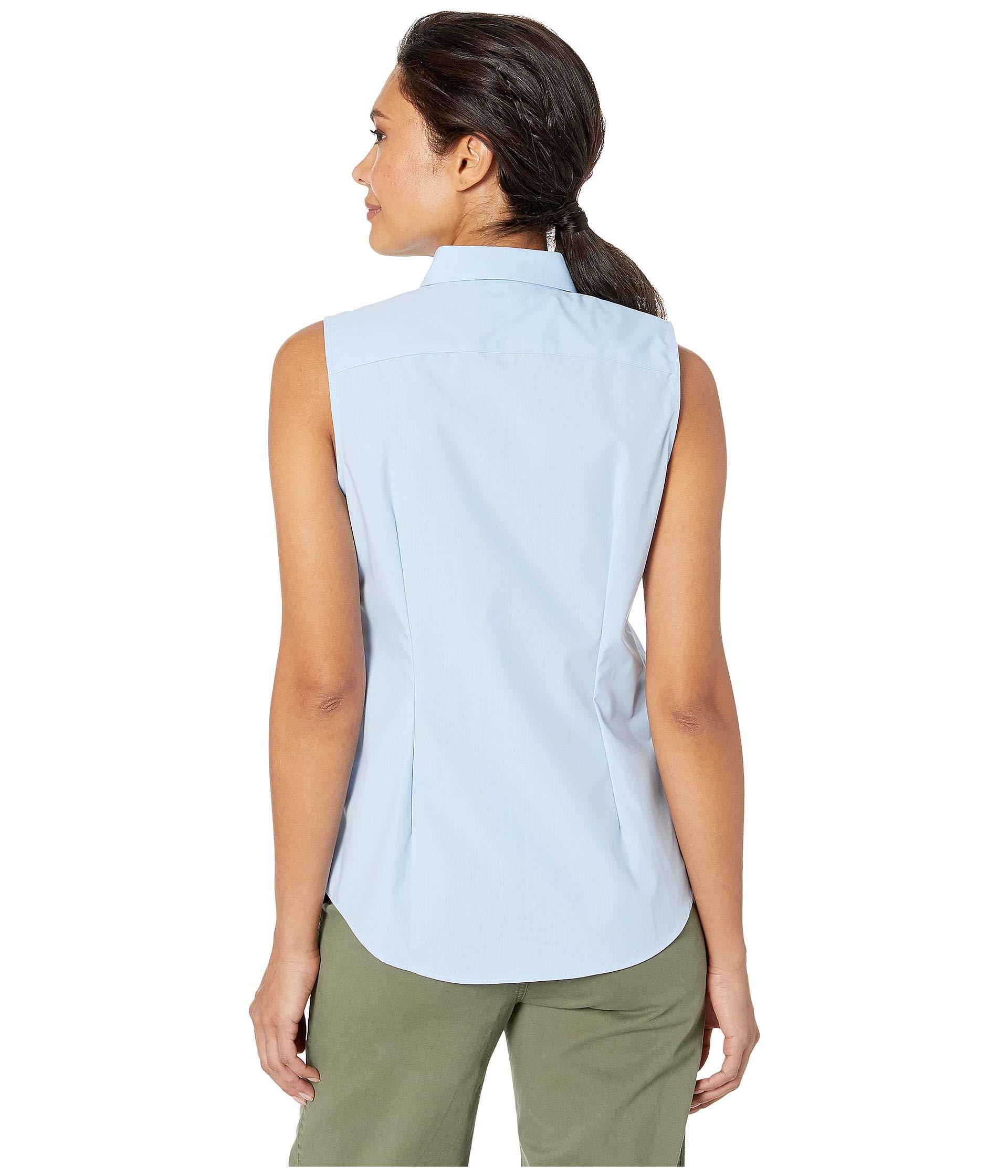 Lyst - Lauren by Ralph Lauren No-iron Sleeveless Shirt (blue) Women's ...