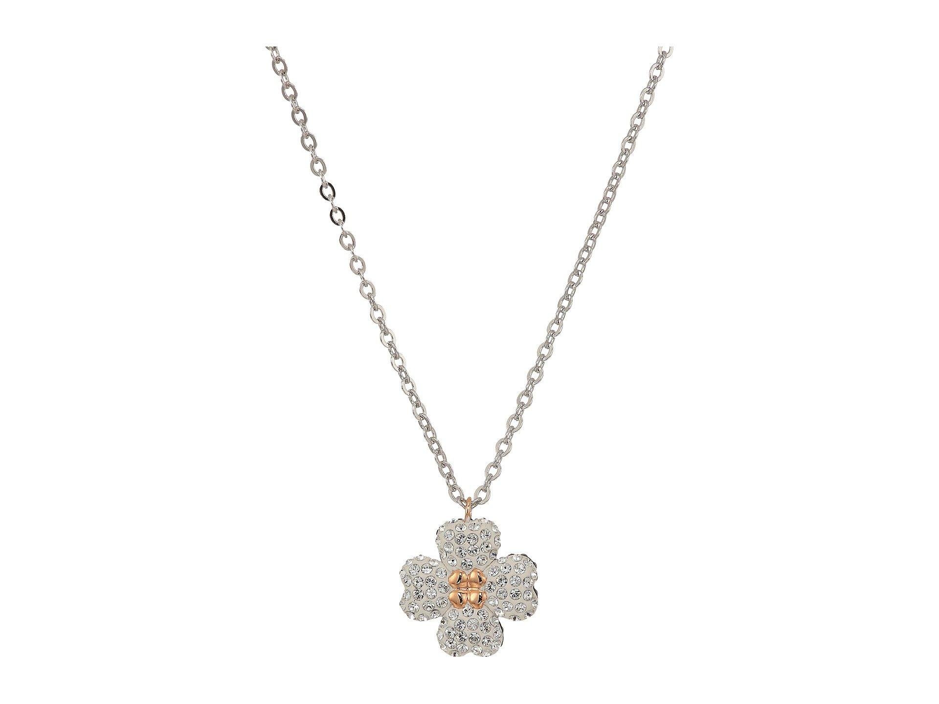 Swarovski Latisha Flower Pendant Necklace in Metallic - Lyst