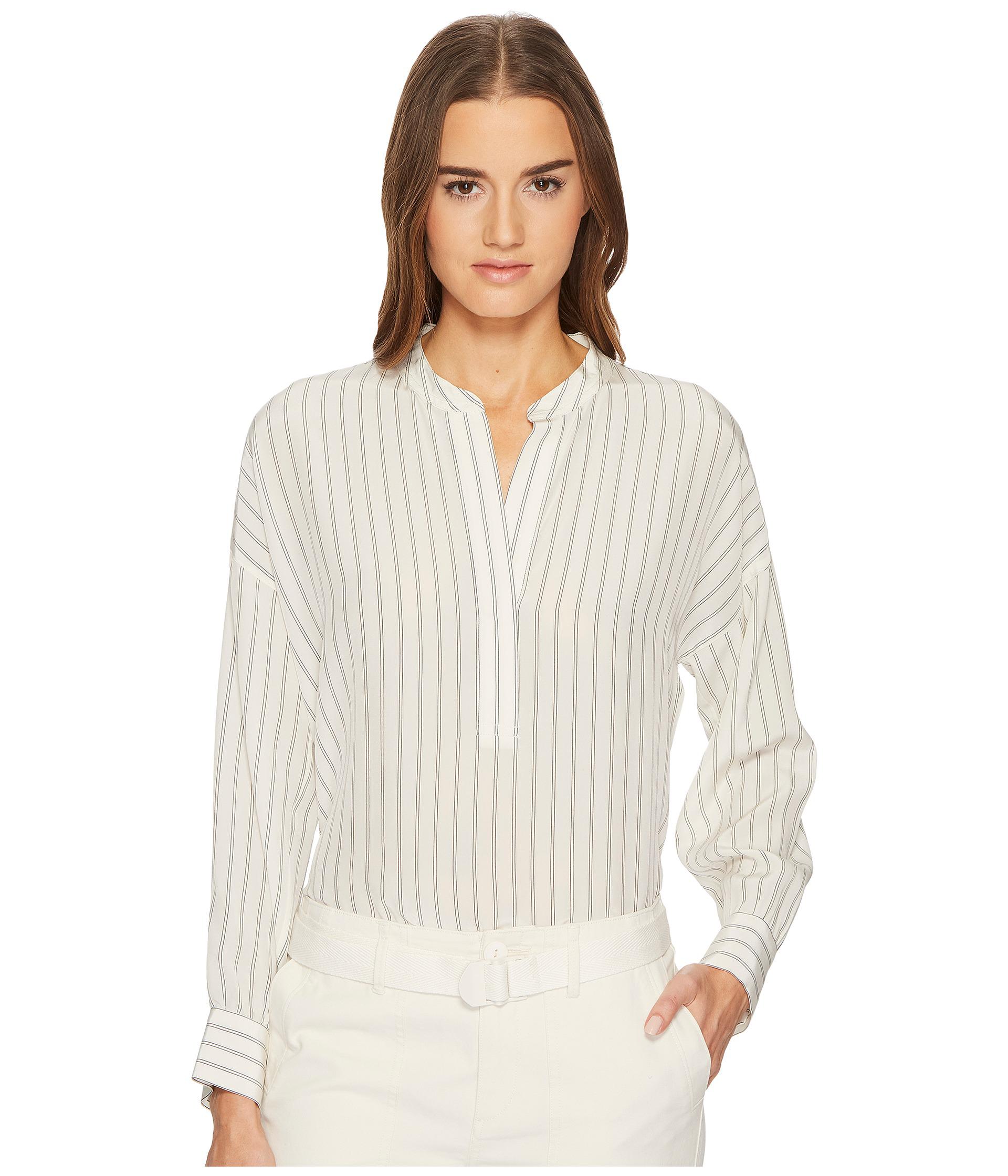 Vince Womens Shirred Drape Pullover