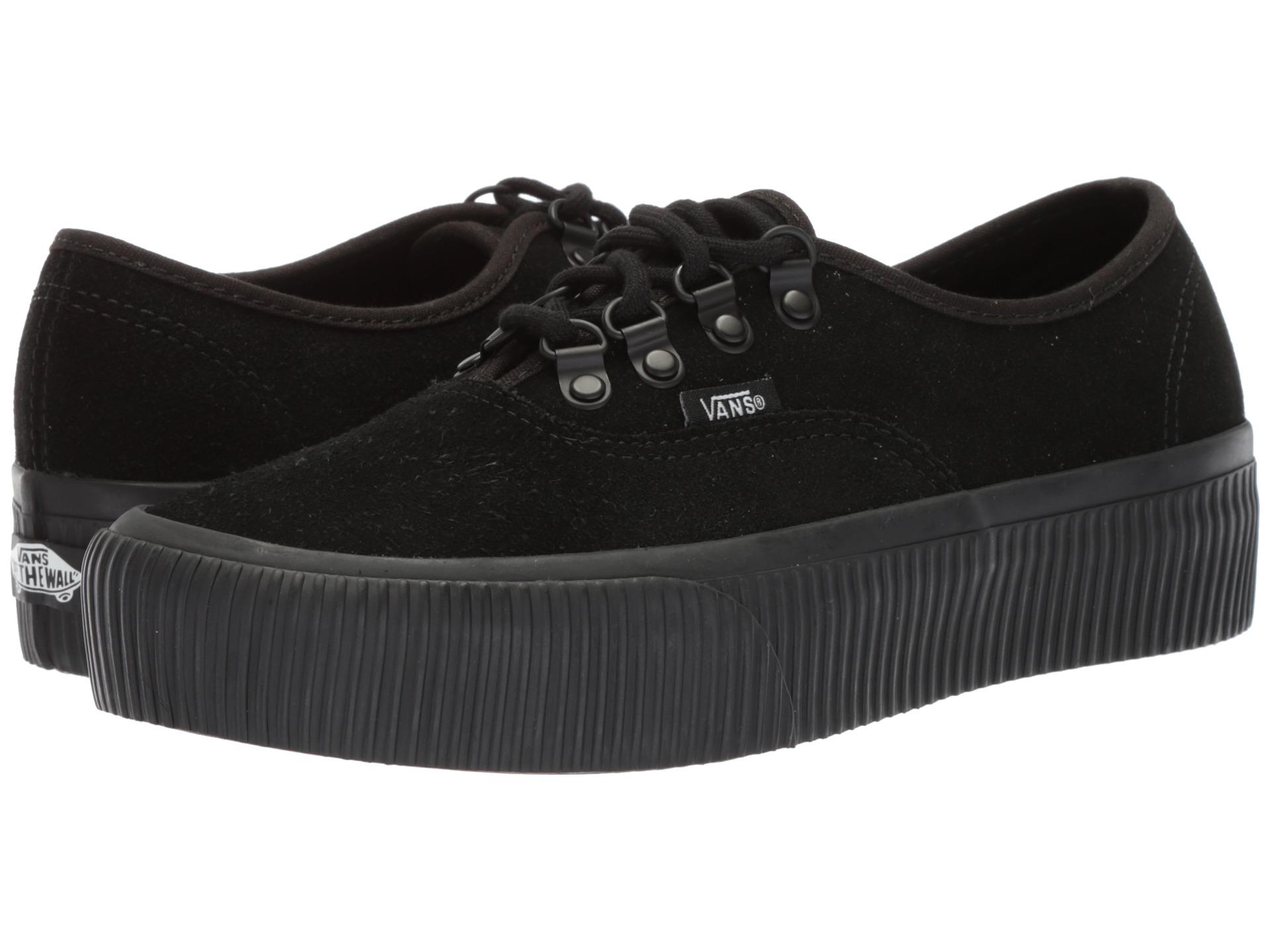 platform vans black platform vans black