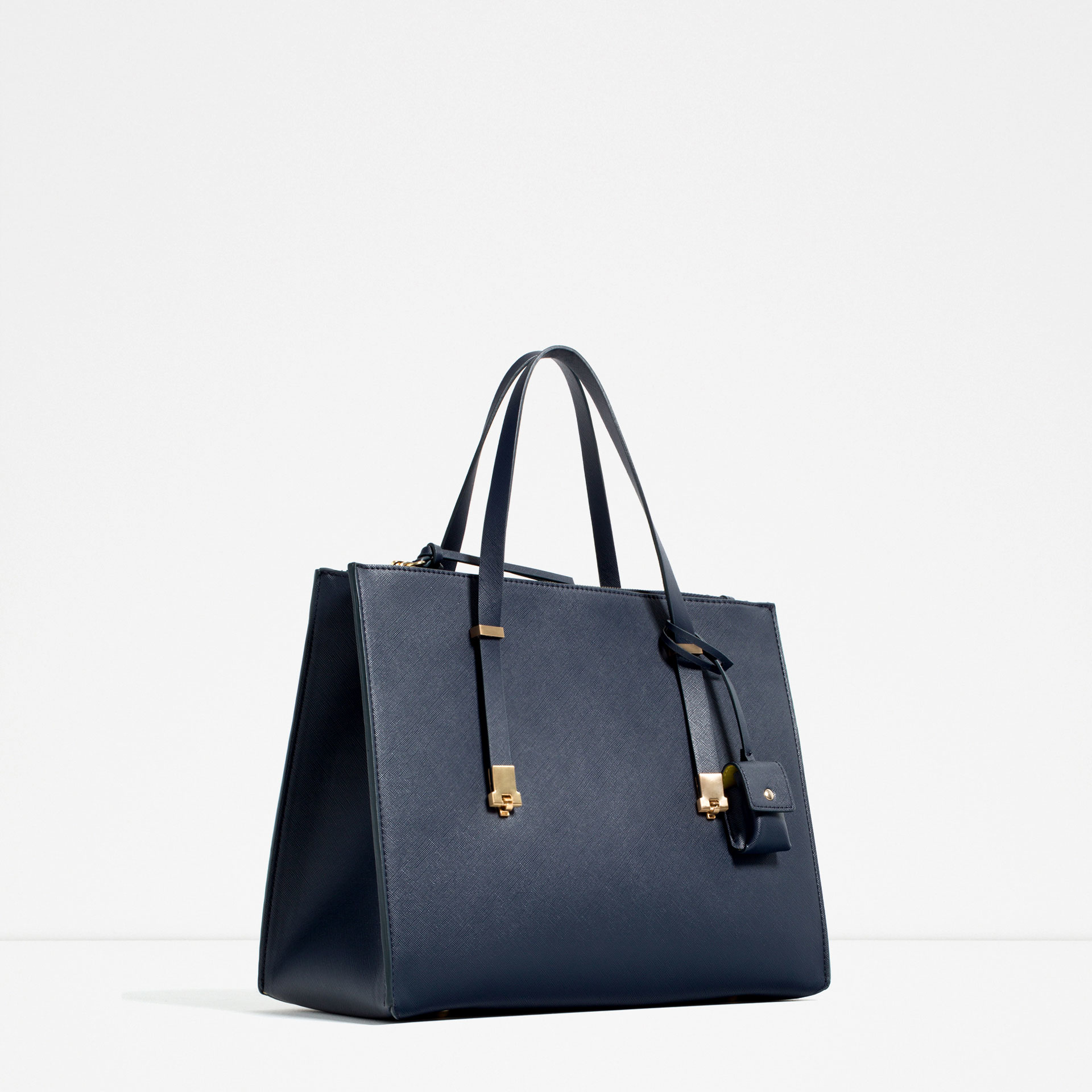 zara city bag with adjustable handle in multicolor lyst zara city bag with adjustable handle in multicolor lyst